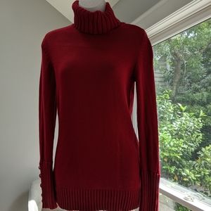 BR red turtleneck XS
